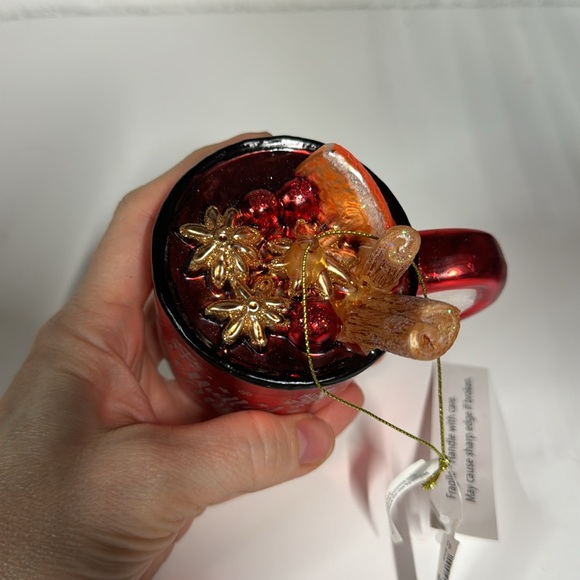 *NEW* BLOOMINGDALES EXCLUSIVE MULLED WINE GLASS CHRISTMAS ORNAMENT - Picture 3 of 7